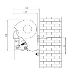 Store banne motorisé 350x250cm DECO toile polyester grise - X-METAL