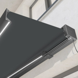 Store banne motorisé 400x350cm LEDY anthracite toile polyester anthracite - X-METAL