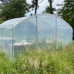 Fond sans porte L300cm en PE 200µ pour serre 4 Saisons - Serres Tonneau