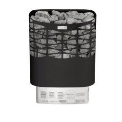 Poêle électrique 4,5kW en acier noir – avec commande - NS - Narvi