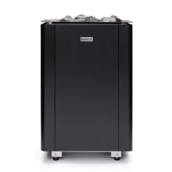Poêle électrique 6kW en acier noir – commande à distance - Ultra Small - Narvi