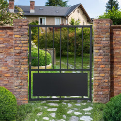 Portillon semi-ajouré en fer 100x120cm CLEA - X-METAL