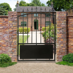 Portillon semi-ajouré en fer 100x144cm AURORE - X-METAL