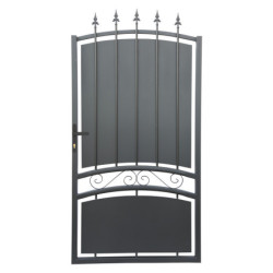 Portillon plein en fer 100x195cm SELENE - X-METAL