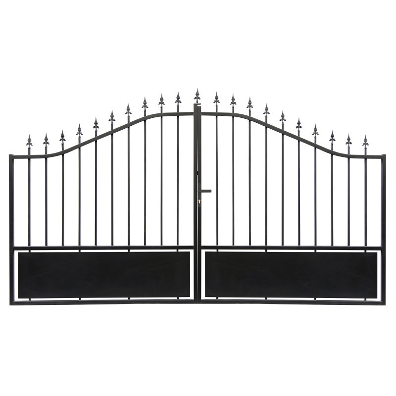 Portail battant semi-ajouré en fer 300x173cm AURORE - X-METAL