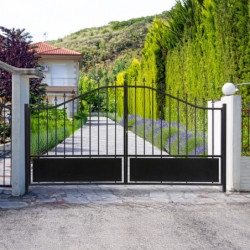 Portail battant semi-ajouré en fer 300x173cm AURORE - X-METAL