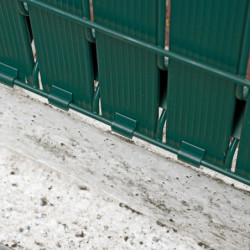 Kit lamelles occultantes PVC pour panneau de clôture rigide - coloris vert - NATURE