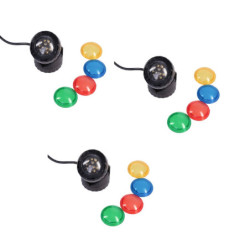 3 spots LED pour bassin de jardin - Aqua Nova