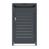Abri cache-poubelle en acier galvanisé anthracite pour container 240L - X-METAL