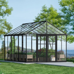 Serre en alu et polycarbonate transparent 14m² Aria - Canopia by Palram