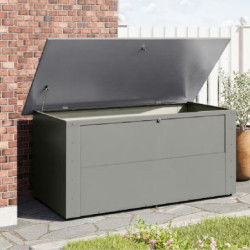Coffre de rangement 1,67m² en métal gris avec plancher Himalia 2 - Karibu