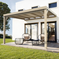 Pergola adossée en bois lamellé-collé 300x300cm REIMS – Maderland
