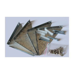 Garage métal anthracite 15,14m² porte enroulable anthracite + kit d'ancrage X-METAL