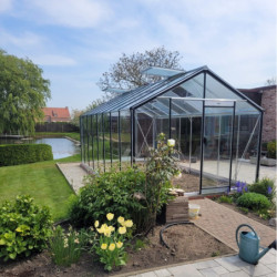 Serre de jardin R308H 18,15m² en aluminium et verre trempé ALULINE – ACD