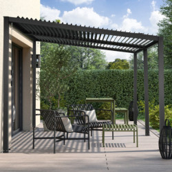 Pergola bioclimatique en aluminium 12m² Marco - Cerland