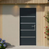 Porte d'entrée Lisandre en aluminium 96x218cm - gris anthracite - poussant gauche - X-METAL