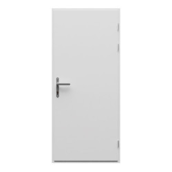 Porte d'entrée Lisandre en aluminium 96x218cm - blanc - poussant gauche - X-METAL