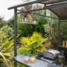 DCB Garden Tonnelles de jardin Aluminium Gris 3.6m²