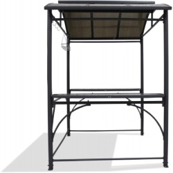 DCB Garden Tonnelles de jardin Aluminium Gris 3.6m²