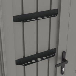 Porte outils pour abris haut de gamme en métal anthracite Kosto - X-METAL