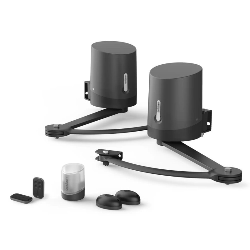 Kit de motorisation à bras articulés pour portail battant - ouverture intérieur ou extérieure - Avidsen