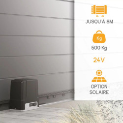 Kit de motorisation connectée à crémaillères XC500 pour portail coulissant - Extel