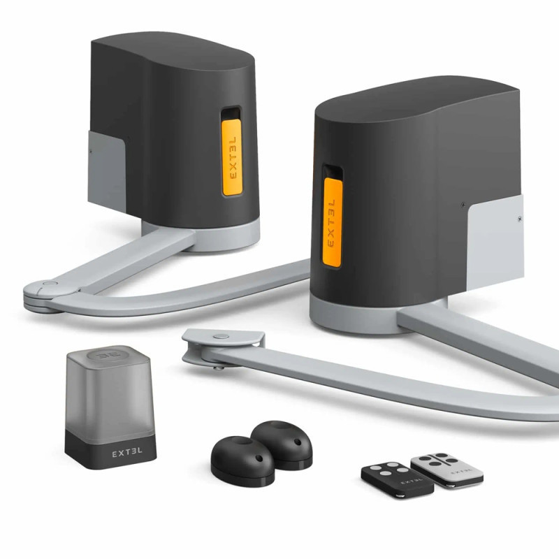 Kit de motorisation connectée à bras articulés XB250 pour portail battant - ouverture intérieur ou extérieure - Extel