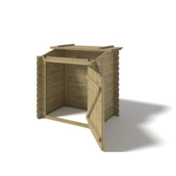 Piscine en bois Nemo 430x300cm - H.118cm - coffre de filtration - cadre en métal - Altanka