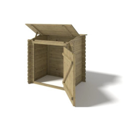 Piscine en bois Nemo 430x300cm - H.118cm - coffre de filtration - cadre en métal - Altanka