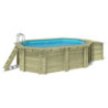 Piscine en bois Nemo 430x300cm - H.131cm - coffre de filtration - cadre en métal - Altanka