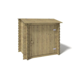 Piscine en bois Nemo 730x397cm - H.145cm - coffre de filtration - cadre en métal - Altanka