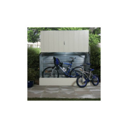 Abri à vélos en métal 1750L crème 1,74m² TRIMETALS
