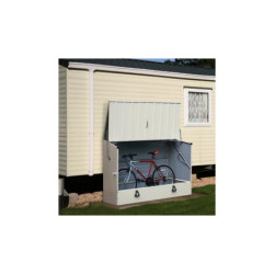 Abri à vélos en métal 1750L crème 1,74m² TRIMETALS