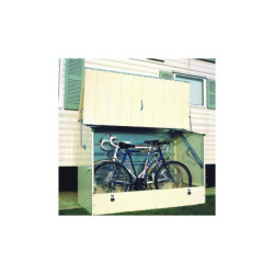 Abri à vélos en métal 1750L crème 1,74m² TRIMETALS