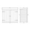 Rowlinson Coffres de filtration Bois massif Marron