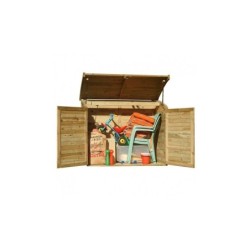 Chalet et Jardin Coffre de jardin Bois massif Marron