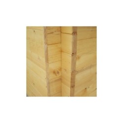 Habrita Abri de jardin bois 10 à 15 m² Bois massif Marron 12.3m²