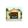 Karibu Garage bois Bois massif Marron 20.8m²