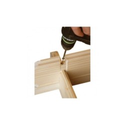 Karibu Garage bois Bois massif Marron 20.8m²