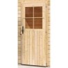 Karibu Garage bois Bois massif Marron 20.8m²