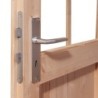Karibu Garage bois Bois massif Marron 20.8m²