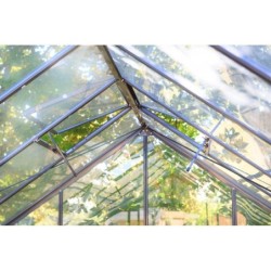 Chalet et Jardin Serre de jardin en verre Gris 4.65m²