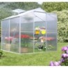 Habrita Serre de jardin en polycarbonate Gris 2.39m²