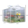 Habrita Serre de jardin en polycarbonate Gris 2.39m²