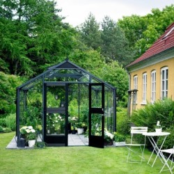 Juliana Serre de jardin en verre Gris 10.9m²