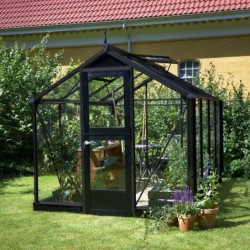 Juliana Serre de jardin en verre Gris 6.6m²
