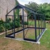 Juliana Serre de jardin en verre Gris 8.2m²