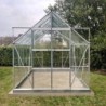 Halls Serre de jardin en verre Gris 8.3m²