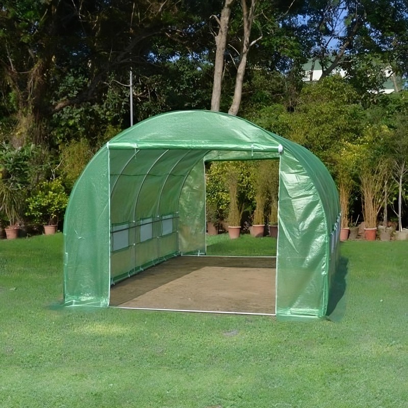 Green Protect Serre tunnel Vert 13.5m² Green Protect Serre tunnel Vert 13.5m²