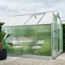 Halls Serre de jardin en polycarbonate Gris 5m²